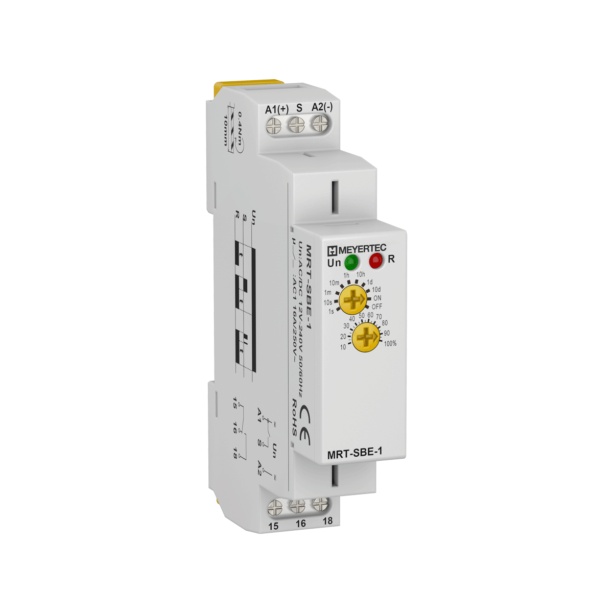 Реле времени с задержкой на выключение, 1хSPDT, 12…240V AC/DC
