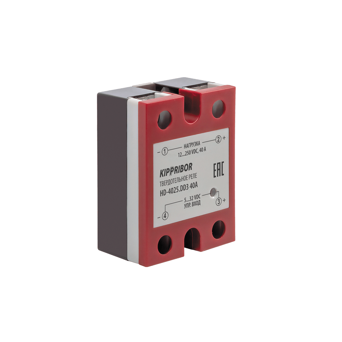 Модификация HD-4025.DD3 [M02], реле твердотельное 1-ф, тип HD, 40 А