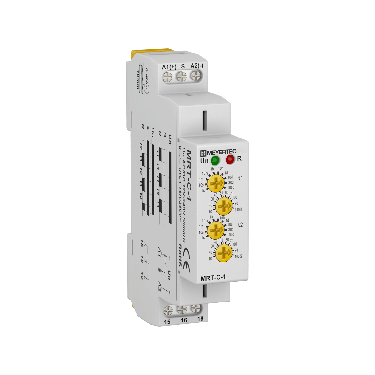 Реле времени циклическое, 1хSPDT, 12…240V AC/DC